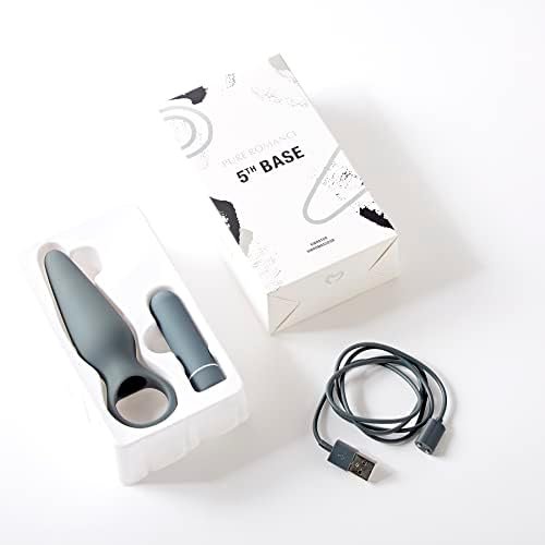 Pure Romance 5Th Base | 9-Function Bullet + Butt Plug Vibrator Combo | Massaging Sex Toy For Invigorating Back Door Play, Prostate Stimulation, And More Grey - Image 2