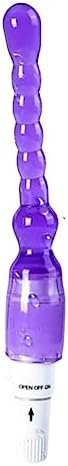 Vibrating Anal Beads Butt Plug,Electric Shock Anal Vibrator Prostate Stimulator Flexible Silicone 7 Beads Vibrating Anal Plug G-Spot Stimulator Anal Plug Sex Toy For Men,Women Purple