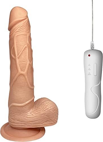 Realistic Dildo For Women With Strong Suction Cup, 6 Vibration Modes Vibrator For Spot Clitoral Anal Stimulation
