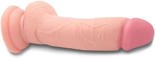 Realistic Suction Cup Dildo With Testicles - Veined Shaft And Tapered Tip For Masturbation Or Pegging - Image 2