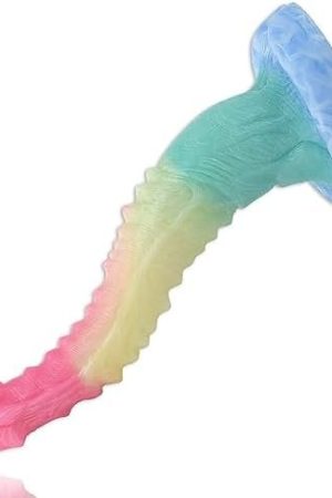 10 Inch Realistic S-Shaped Dragon Suction Cup Dildo, Long Pink Silicone Dildos Barde Shape Anal Butt Plug Adult Toys Anal Dildo For Beginners Women Men Couples.