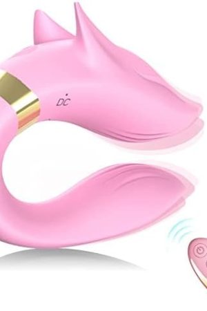 Wearable Mini Fox Vibrator Clitoral Stimulator Placed In The Panties, Sex Toys For Women G Spot - 2 Vibration Modes * 9 Vibration Speeds Ipx7 Waterproof Usb Rechargeable Silent Motor,Pink