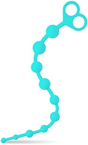 Sexy Toys, 13.3 Inches Anal Beads/Medical Silicone Sensuality Anal Toys/Anus Masturbation Anal Plug For Men Women/Prostate Massage Anus Dilator Anal Ball/Butt Plug-Black