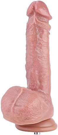 Hismith 10.3” Dual-Density Ultra Realistic Silicone Dildo, 7.5” Insertable Length With Kliclok System For Advanced User, L Size Yalman, High-End Series
