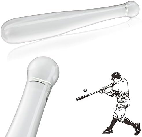 Anal Butt Plug Glass Anal Trainer Baseball Bat Clear Chrystal Pleasure Wand Anal Adult Sex Toy For Men Women Couples Masturbation (Large) - Image 2