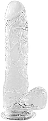 Clear Realistic Dildo For Experienced User G Spot Anus Stimulation, Classical Jelly Dildo Adult Sex Toys For Women Men