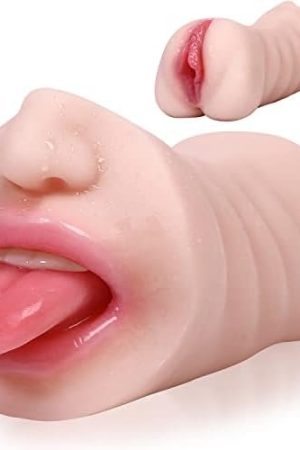 Pocket Pussy Male Masturbator With Lifelike Face Realistic Vagina Deep Throat Oral Sex Stroker, Portable Adult Toys Blowjob Sex Doll Fake Pussy, Male Sex Toys For Men Masturbation