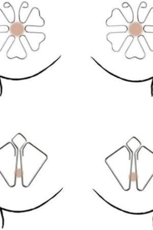 Adult Silver Invisible Nipple Pinches.Stimulator Bondage Adjustable Breast Clamps.Sex Pleasure Fetish Bdsm Foreplay Flirting Clitoral Clamp Toy For Women Men Male Unisex