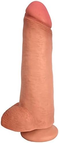 Lynx 12 Inch Dildo With Balls - Light