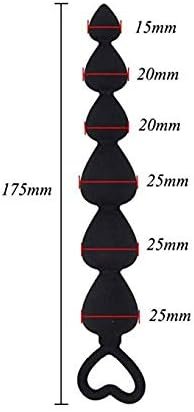 Silicone Butt Plug, Anal Plug, Anal Beads, Prostate Stimulor Toys, Anal Toys, Anal Sex Toys, Anal Plugs, Sex Toys, Adult Toys 6 Different Size Balls And Pull Roop For Men Women - Image 2