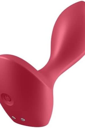 Satisfyer Backdoor Lover Anal Vibrator - Vibrating Anal Plug, Butt Plug With Curved, Probe Body And Wide Base - Suitable For Beginners, Waterproof, Rechargeable (Black)