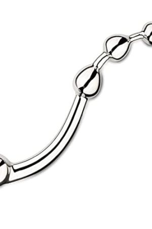 Curve Double Ended Stainless Steel G Spot Wand Massage Stick Pure Metal Penis P-Spot Stimulator Prostate Massager Anal Plug Dildo Sex Toy For Women Men - Valentines Day Gift