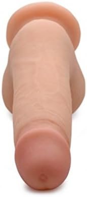 Xr Play Hard 7 Inch Ultra Real Dual Layer Suction Cup Dildo, Skin Color, Flesh