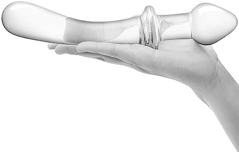 Curved 9 Inch Dual Ended Dildo And Water Based Lube 1Oz - Image 3