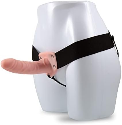 Blush Dr. Skin 6 Inch Hollow Strap On Dildo & Elastic Waistband Harness, Sex Toy For Women, Sex Toy For Adults, Vanilla