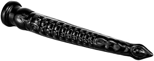 12.4" Extra Long Octopus Dildo Realistic Female Dildo Sex Toy, Rubber Tentacle Dildo Anal Plug Toy For Couples, Flexible Suction Cup Dildo Adult Sex Toys (Black)