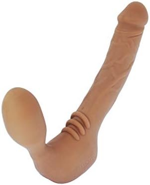Realdoe ® Slim Silicone Strapless Strap-On, Harness-Free Double Dildo (Without Vibrator) Small Size: 5-1/2" X 1-1/4" In Cocoa Tan - Image 3