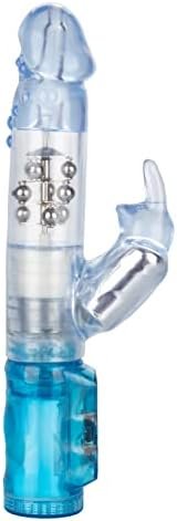 Calexotics Waterproof Jack Rabbit – Rabbit Vibrator With Rotating Shaft – Vibe Sex Toys For Couples – Adult Clitoral & G Spot Massager – Blue - Image 2