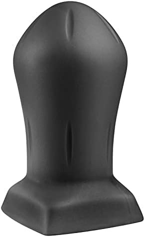 Super Soft Silicone Butt Plug, Anal Training Kit G-Spot Dildo Massage Smooth Butt Plug With Sturdy Base And Wide Neck Sex Toy Black Sex Factory (L)