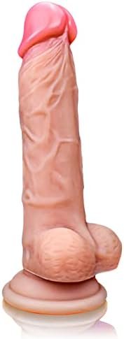 7.3In Realistic Dildo Penis Sex Toys For Beginners, Silicone G-Spot Dildo Anal Prostate Toys With Suction Cup For Hands-Free Play, Flexible & Waterproof Adult Sex Toys For Women & Gay Men