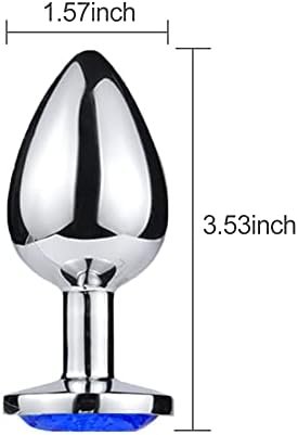 Stainless Metal Anal Butt Plugs Jewelry Anal Trainer Toys Fetish Kinky Sex Love Games Unisex Valentine 'S/Birthday Gift For Lover Romi (Big) - Image 3