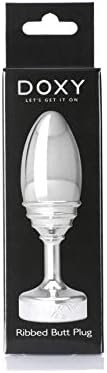 Doxy Ribbed Butt Plug - Double Panetration Adult Toys - Valentine'S Day Gift For Lover – Aluminum Butt Plug For Experienced Or Intermediate Players - Anal Plug For Women Beginner - Anal Sex Toys - Image 3