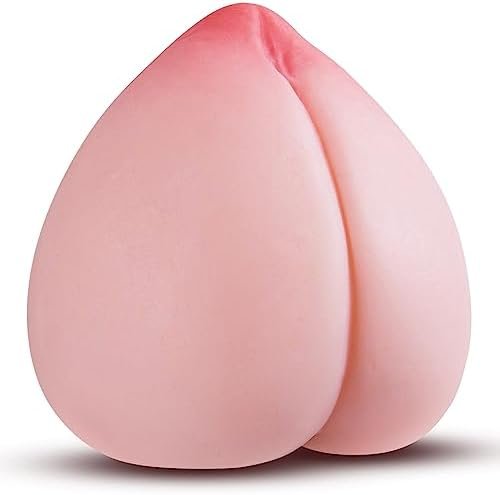 Pocket Pussy Stroker With Lifelike Peach-Shape, Male Masturbator Sex Dolls With Anal Textured Channel, Portable Silicone Pussies Masturbation Cup Adult Sex Toys For Men Penis Glans Trainer