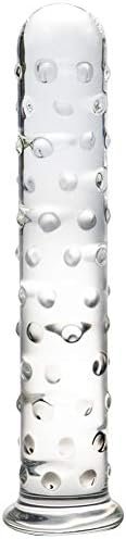 Fst Super Big Transparent Crystal Dotted Penis Glass Granule Dildo Female Apparatus Masturbation G-Spot Stimulate Stimulator Stimulation Anal Plug Masturbation Sex Toy For Women Couples
