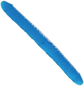 Jelly Double Dong Dildo Tip 15 Inch Waterproof Plug Blue