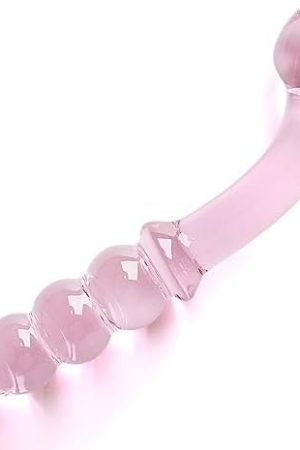 Glass Dildo, Crystal Double-Ended Penis Pleasure Wand Anal Butt Plug For G-Spot Stimulation