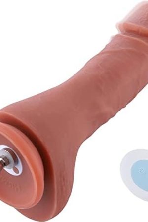 Hismith 8.35" Vibrating Dildo, Curved Dong With Slightly Veins, Autmatic Bending Fuction, 6.8" Insert-Able Length, 1.9โ Max Width - Vibration Series