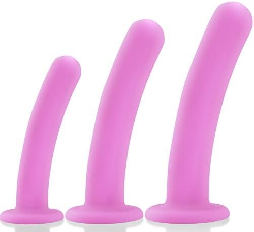 Anal Plug Trainer Kit, 3 Sizes Butt Plugs Training Silicone Dildo Set With Strong Suction Cup Anal Prostate Vaginal G-Spot Sex Toys For Men And Women (Black)