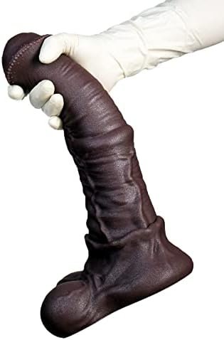 Silicone Horse Dildo Big Size Realistic Animal Dildo Anal Plug Dildo Adult Toys For Men Women Couple Made Massive Head Textured(Brown) - Image 2