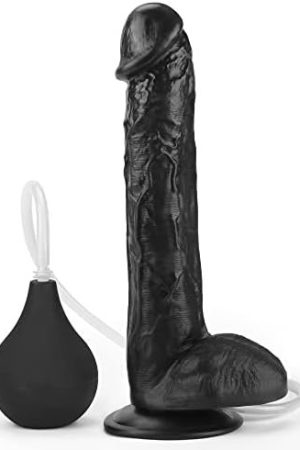 Dildo Squirt Adult Sex Toy, 9" Squirting Dildo Ejaculating Dildo Butt Plug Anal Douche With Big Enema Bulb, Anal Dildo Huge Thick Realistic Dildo Suction Cup, Strap On Dildo Anal Toys Sex Toy Men Gay