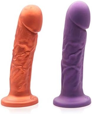 Tantus Sex/Adult Toys Goliath Vibrator Dildo - 100% Ultra-Premium Flexible Silicone Realistic Waterproof Vibrating Bullet Harness & Suction Cup Compatible - Textured, Copper - Image 2