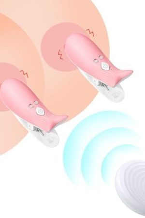 Nipple Sex Toy,Nipple Vibrators,Nipple Clitoris Clip,Cordless Remote Control,Women Nipple Clamp Sex Toys - With 10 Powerful Vibration, For Women Clitoris Couples Sex Pleasure (Purple White)