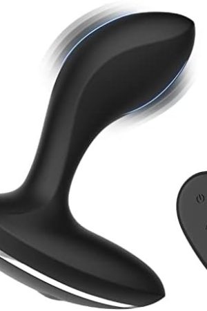 Prostate Massager Anal Vibrator - Wireless Remote Control Vibrating Anal Plug 5 Frequency Electroshock Modes 10 Vibration Modes Adult Sex Toys For Male Female Couples