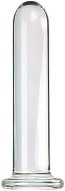 Glass Dildo Crystal Glass Wand Dildo Penis, Wtogetao Large Round Glass Butt Plug Huge Crystal Anal Plug Anal Masturbation Butt Expander Sex Wand Sm G-Spot Anal Pleasure Trainer For Men Women (2.5Cm)