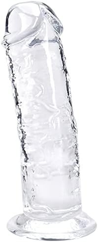 Umania 12.5 * 2.3 Inch Huge Dildos Realistic Crystal Dildo With Strong Suction Cup Hands-Free Dong Big Size Adult Anal Sex Toy For Women Or Men