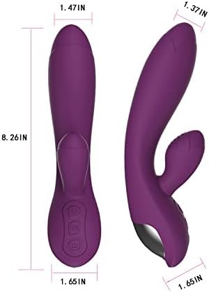 Rabbit Vibrator For Women, Waterproof Adult Toys Rose Sex Toys Clitoris Dildo Vibrator With Dual Stimulator Wand Massager - Image 2