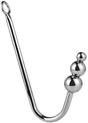 Anal Hook Sex Toys Steel Slave Games For Lover,Unisex Rope Hook Products With 3 Balls