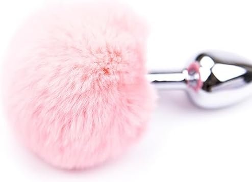 Anal Plug Adult Sex Toy,Small Size Butt Plug Metal Butt Plug Sexual Anus Rabbit'S Tail Anal Sex Toys,Stainless Steel Anal Butt Plugs Anal Trainer Toys For Adult Women,Men And Couples(Pink) - Image 3