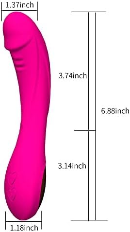 Powerful G-Spot Vibrator With 12 Vibration Modes, Adult Women Sex Toy, Rechargeable Female Vibrating Dildo With Realistic Textured, Sexual Wand Massager, Red Pink Color - Image 2