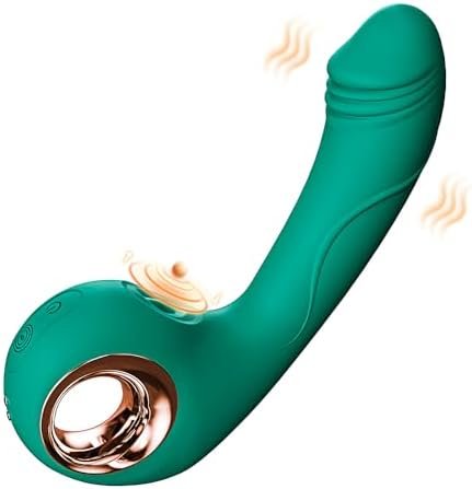 Clitoral G Spot Vibrator,2 In 1 Realistic Dildo Nipple Clitoralis Stimulator With 10 Tapping & Vibrating Modes, Rechargeable Adult Sex Toys For Women Couples