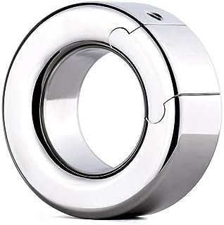 Fancalen Penis Ring Stainless Steel Adult Sex Toys Lock Sperm Delayed Exercise Cock Ring Penis Pump For Men 321 (S)
