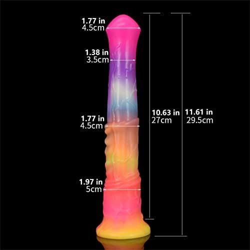 Remote Control Vibrating Silicone Dildo Ejaculating Dildo, Realistic Luminous Squirting Dildo Vibrator With 10 Vibration Modes, Lifelike Horse Dildo Suction Cup Dildo, Anal Sex Toy - Image 2