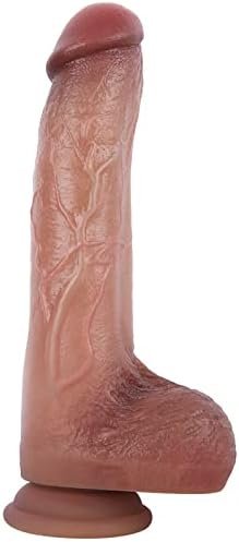 Realistic Dildo For Experienced User Lifelike Huge Silicone G-Spot Stimulation Anal Sex Toy, Soft Large Dildos For Women With Strong Suction Cup For Hands-Free (F)