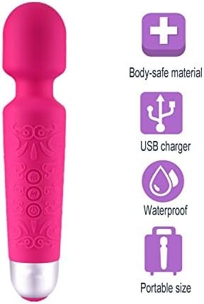 Forestlang Vibrator Wand Sex Toys - G Spot Vibrators, Clitoris Vibrator Stimulation,20 Patterns & 8 Speeds, Vibrator For Her Pleasure, Female Adult Toys(Pink) - Image 3