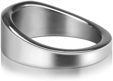Stainless Steel Male Penis Rings Delay Glans Ring Cock Stretcher Penis Weights For Longer Stronger Pleasure Adult Sex Toys Romi (S)