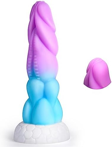 Realistic Monster Dildo For Women: 8.5" Big Huge Anal Dildo With Strong Suction Cup For Hands-Free Play, Liquid Silicone G Spot Dragon Dildo Prostate Massager Adult Sex Toys For Women, Men